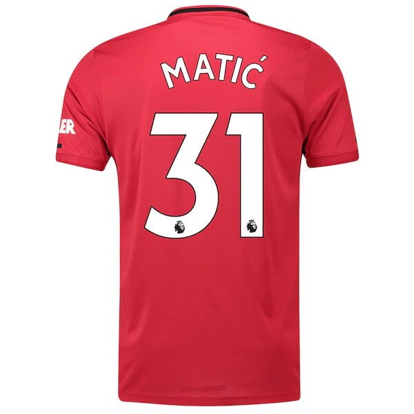 Maillot Football Manchester United NO.31 Matic Domicile 2019-20 Rouge